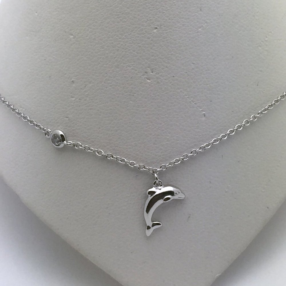 Sterling Silver Dolphin Anklet Bracelet